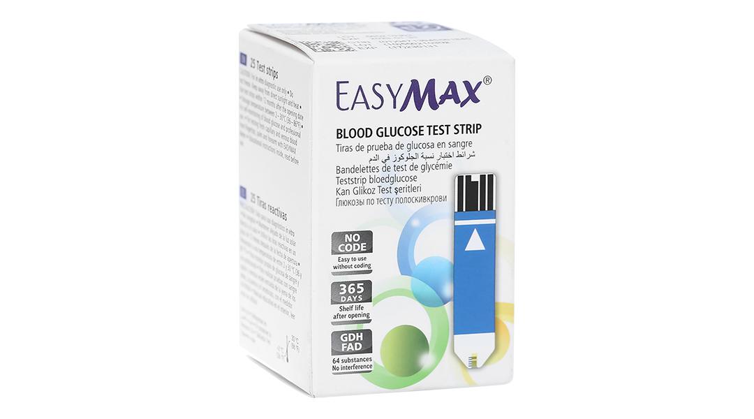 Que Thử Đường Huyết Easy Max (h/25que)