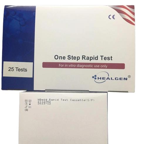 Test chẩn đoán viêm gan B HBeAg Rapid Test Cassette Healgen (h/25test)