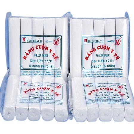 Gạc cuộn 0,09 x 2.5m Bảo Thạch (50 gói)