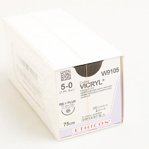 Chỉ phẫu thuật Vicryl 5/0 (W9105) kim tròn (tép)