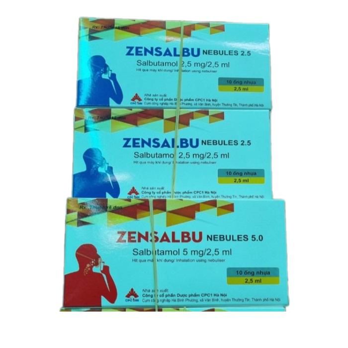 Zensalbu Nebules 2.5mg/2.5ml (Salbutamol) CPC1 (H/10 Ống/2.5ml)