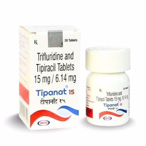 Tipanat 15mg (Trifluridine 15mg,T ipiracil 6.14mg) Natco IP (H/20 V)