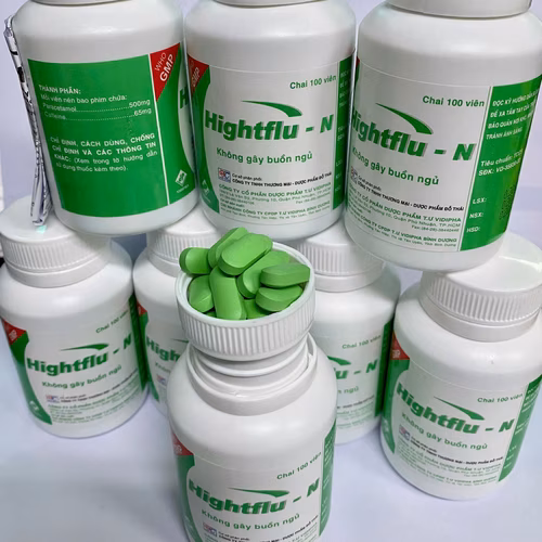 Hightflu - N (Paracetamol, Caffeine) Vidipha (C/100v)