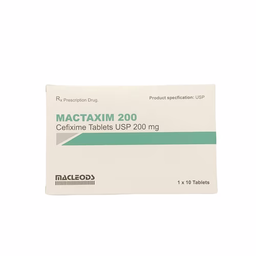 Mactaxim 200mg (Cefixim) Macleods (Hộp/10v)