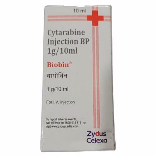 Biobin 1g/10ml (Cytarabine) Zydus (H/1 Lọ) INDIA