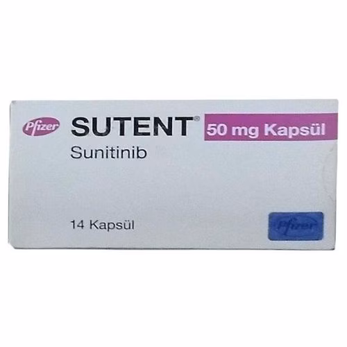 Sutent 50mg(Sunitinib) Pfizer Turkey (H/14V)