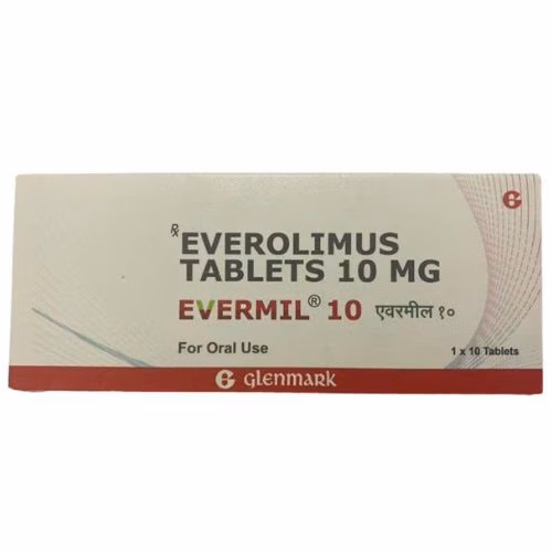 Evermil 10 (Everolimus 10mg) Glenmark (H/10 viên) Ấn Độ